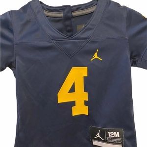 Jordan brand Michigan wolverines toddler jersey12m